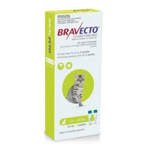Bravecto Spot on for Small cats 1.2 -2.8kg pack of 2 Tick and Flea control - Pet Home | The Perfect Pet Supplies Shopping Experience