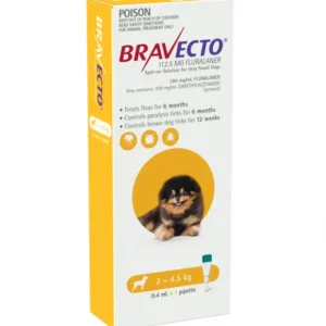 Bravecto SPOT ON for Xsmall Dogs 2- 4.5kg Single dose flea and Tick control - Pet Home | The Perfect Pet Supplies Shopping Experience