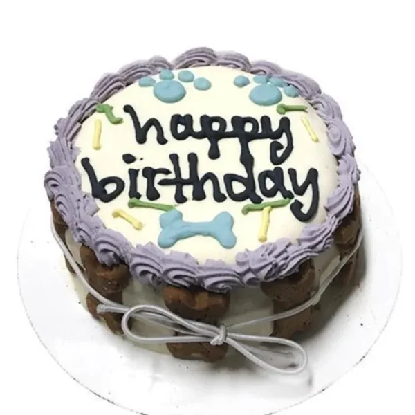 Bubba Rose Biscuit Purple Birthday Cake for Dogs (Shelf-Stable) - Pet Home | The Perfect Pet Supplies Shopping Experience