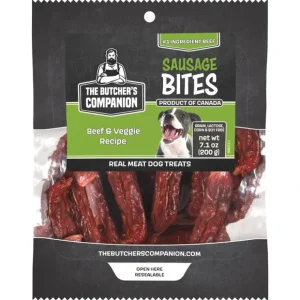 Butcher's Companion Dog Sausage Bites Beef & Veg 7.1oz - Pet Home | The Perfect Pet Supplies Shopping Experience