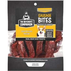 Butcher's Companion Dog Sausage Bites Pork & Liver 8.8oz - Pet Home | The Perfect Pet Supplies Shopping Experience
