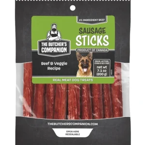 Butcher's Companion Dog Sausage Sticks Beef & Veg 7.1oz - Pet Home | The Perfect Pet Supplies Shopping Experience