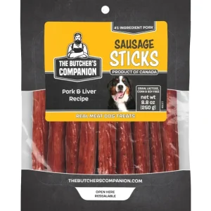 Butcher's Companion Dog Sausage Sticks Pork & Liver 8.8oz - Pet Home | The Perfect Pet Supplies Shopping Experience