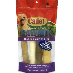 Cadet Rawhide Retriever Rolls for Dogs, Assorted Flavors (1-lb) - Pet Home | The Perfect Pet Supplies Shopping Experience