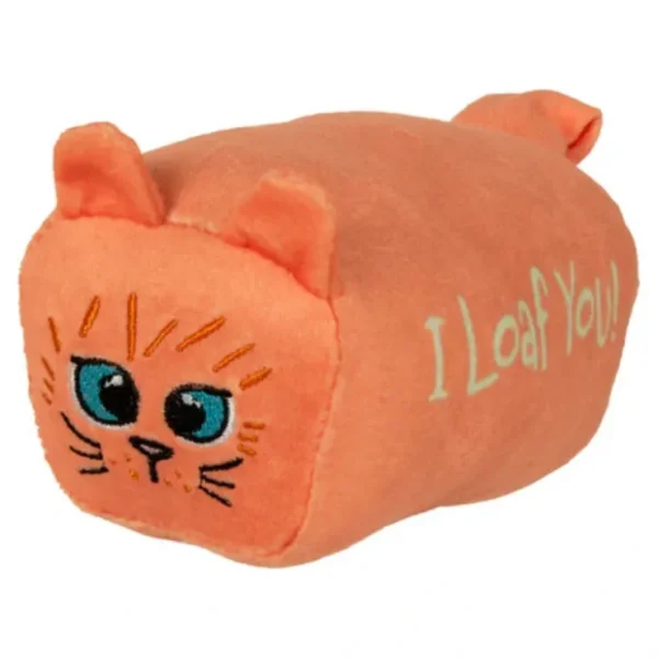 CAITEC Hero Bunny Kickerz Pillow - I Loaf You! Cat Toy (5.0"L x 4.8"W x 4.3"L) - Pet Home | The Perfect Pet Supplies Shopping Experience