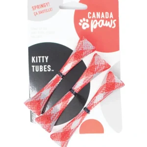 Canada Paws, Kitty Tubes 3.5" - 3pk - Catnip Cat Toy - Pet Home | The Perfect Pet Supplies Shopping Experience