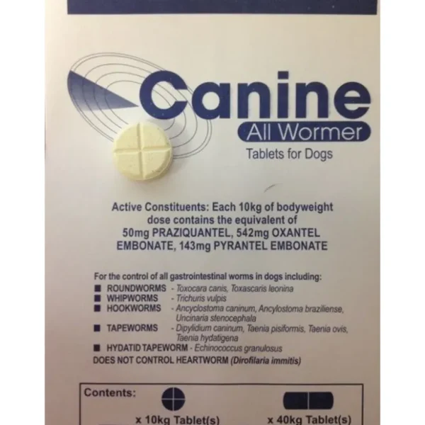 Canine All wormer 10kg Tablet valueplus - Pet Home | The Perfect Pet Supplies Shopping Experience