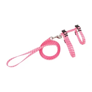 Cat Adjustable Harness & Leash Pink Polka Dots 3/8x10-18" - Pet Home | The Perfect Pet Supplies Shopping Experience