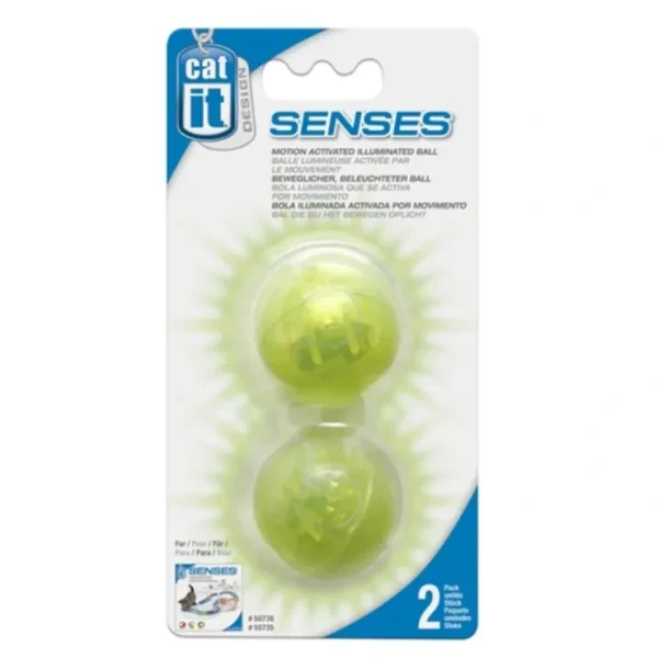 Catit Design Senses Motion Activated Illuminated Ball 2pk - Pet Home | The Perfect Pet Supplies Shopping Experience