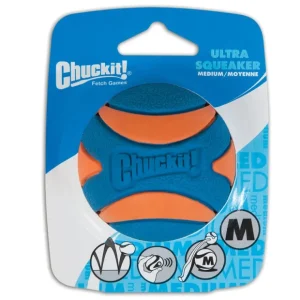 Chuckit!, Ultra Squeaker Ball - Medium - Toss Dog Toy - Pet Home | The Perfect Pet Supplies Shopping Experience