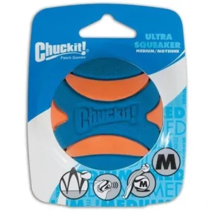 Chuckit! Ultra Squeaker Ball Medium 6Cm - 1Pk - Pet Home | The Perfect Pet Supplies Shopping Experience