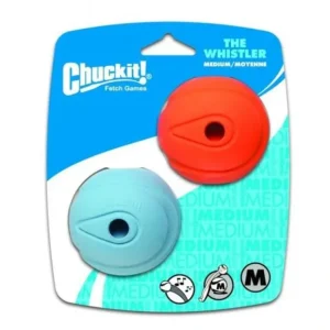 Chuckit! Whistler Ball Medium 6Cm - 2Pk - Pet Home | The Perfect Pet Supplies Shopping Experience