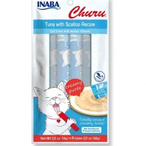 Churu Grain-Free Tuna with Scallop Puree Lickable Cat Treat - Pet Home | The Perfect Pet Supplies Shopping Experience