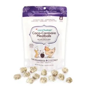 CocoTherapy Coco-Carnivore Meatballs Chicken + Basil + Coconut Dog Treats (25 oz) - Pet Home | The Perfect Pet Supplies Shopping Experience