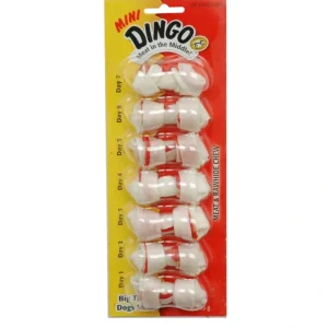 Dingo Rawhide Bone with Meat in the Middle 7-Pack - Pet Home | The Perfect Pet Supplies Shopping Experience