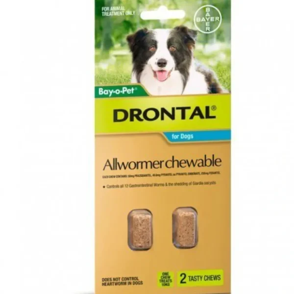 Drontal 10kg Chews pack of 2 - Pet Home | The Perfect Pet Supplies Shopping Experience
