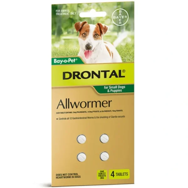 Drontal 3kg worming Tablets pack of 4 - Pet Home | The Perfect Pet Supplies Shopping Experience