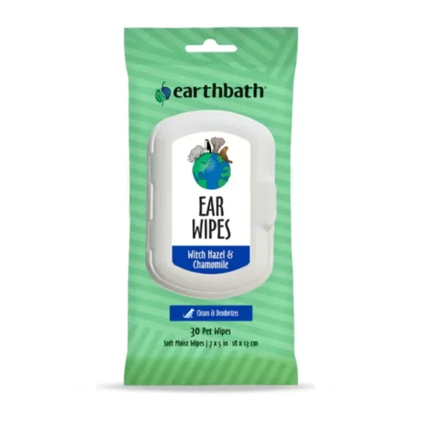 Earthbath Ear Wipes with Witch Hazel &Chamomile for Dogs and Cats - Pet Home | The Perfect Pet Supplies Shopping Experience