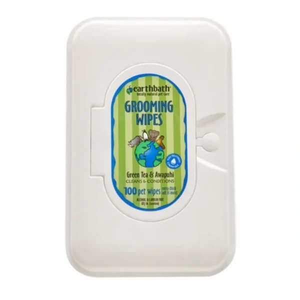 Earthbath Green Tea &Awapuhi Grooming Wipes for Dogs and Cats - Pet Home | The Perfect Pet Supplies Shopping Experience