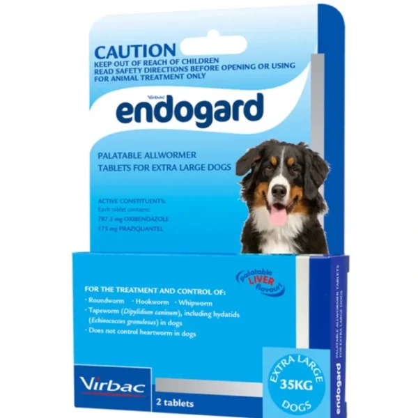 Endogard Allwormer for Extra Large dogs 35kg tablet pack of 2 - Pet Home | The Perfect Pet Supplies Shopping Experience