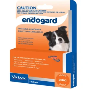 Endogard Allwormer for Large Dogs 20kg tablet pack of 3 tablets - Pet Home | The Perfect Pet Supplies Shopping Experience