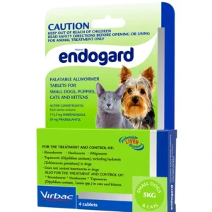 Endogard Allwormer for Small Dogs and Cats up to 5kg pack of 4 tablets - Pet Home | The Perfect Pet Supplies Shopping Experience