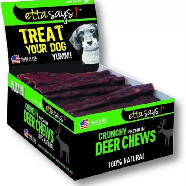 Cheap Etta Says Crunchy Deer Chew Dog Treats (7-inch) - Pet Home | The Perfect Pet Supplies Shopping Experience Dogs