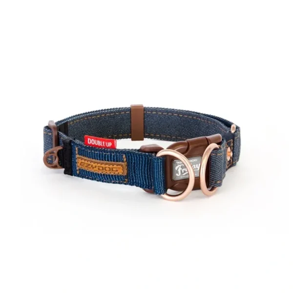 Best EzyDog Doubleup Collar Denim* (Small) - Pet Home | The Perfect Pet Supplies Shopping Experience Dogs