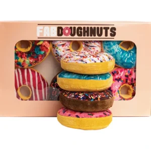Best Sale FabDog, Foodies Box of Doughnuts - 6 pk - Pet Home | The Perfect Pet Supplies Shopping Experience Pet Toys