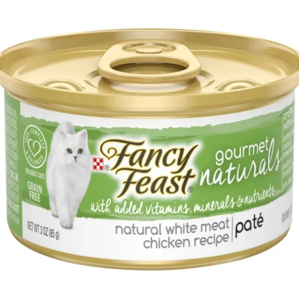 Hot Fancy Feast Gourmet Naturals Grain-Free Pate White Meat Chicken Recipe Adult Wet Cat Food - Pet Home | The Perfect Pet Supplies Shopping Experience Cats