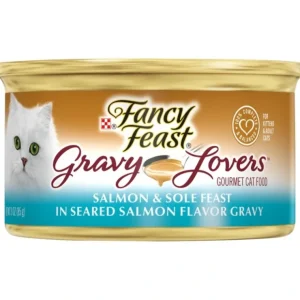 Best Fancy Feast Gravy Lovers Salmon &Sole Feast In Seared Salmon Flavor Gravy Canned Cat Food - Pet Home | The Perfect Pet Supplies Shopping Experience Cats