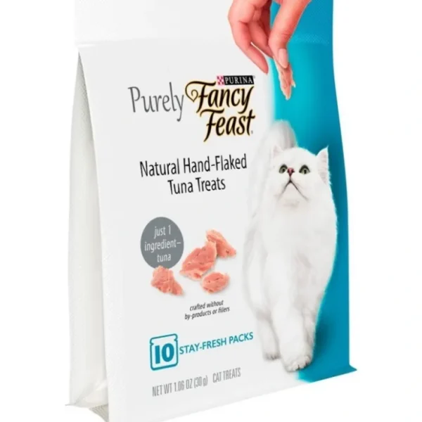 Outlet Fancy Feast Purely Natural Hand-Flaked Tuna Cat Treats - Pet Home | The Perfect Pet Supplies Shopping Experience Cats