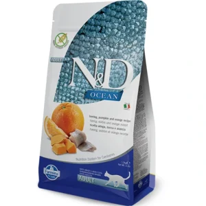 Online Farmina - ND Ocean Herring, Pumpkin Orange Dry Cat Food - Pet Home | The Perfect Pet Supplies Shopping Experience Cats