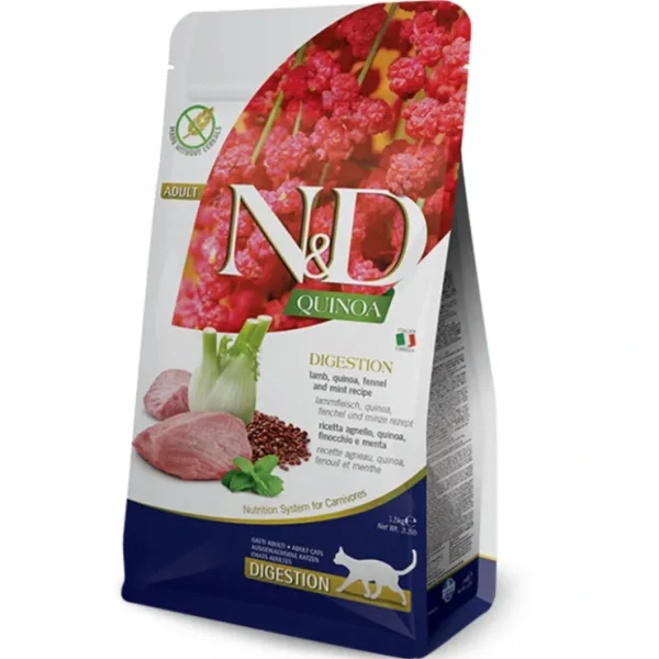 Sale Farmina - ND Quinoa Digestion Lamb Quinoa Dry Cat Food - Pet Home | The Perfect Pet Supplies Shopping Experience Cats
