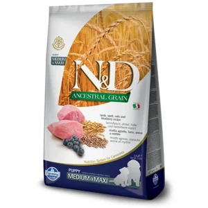 Best Sale Farmina N&D Ancestral Grain Puppy Medium & Maxi Lamb & Blueberry (26.4-lb) - Pet Home | The Perfect Pet Supplies Shopping Experience Dogs