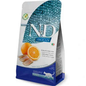 Store Farmina N&D Herring and Orange Recipe for Adult Cats (3.3 LB) - Pet Home | The Perfect Pet Supplies Shopping Experience Cats