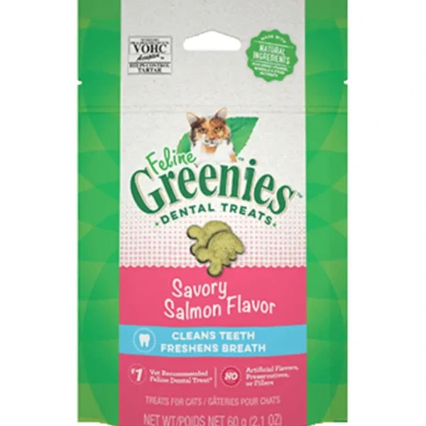 Store FELINE GREENIES Dental Treats Savory Salmon Flavor - Pet Home | The Perfect Pet Supplies Shopping Experience Cats