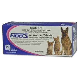 Store Fidos All Wormer Tablets 100 pack for dogs, cats, Puppies and kittens - Pet Home | The Perfect Pet Supplies Shopping Experience Cats