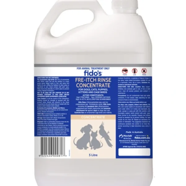 Store Fidos Free Itch Rinse Concentrate - 5 litres - Pet Home | The Perfect Pet Supplies Shopping Experience Cats