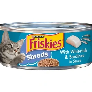 Cheap Friskies Friskies Shreds With Whitefish &Sardines In Sauce Wet Cat Food (5.5-oz, single can) - Pet Home | The Perfect Pet Supplies Shopping Experience Cats