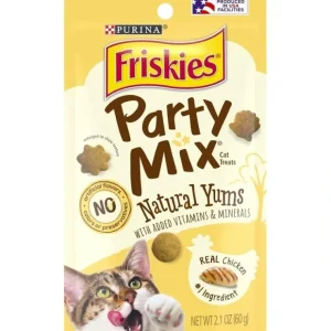 Discount Friskies Party Mix Naturals Chicken Flavor Cat Treats (2.1-oz) - Pet Home | The Perfect Pet Supplies Shopping Experience Cats