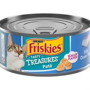 Outlet Friskies Tasty Treasures Pate Ocean Fish &Scallop Canned Cat Food - Pet Home | The Perfect Pet Supplies Shopping Experience Cats