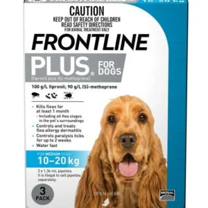 Best Sale Frontline Plus Medium Dog 3pk - 10kg-20kg - Pet Home | The Perfect Pet Supplies Shopping Experience Cats
