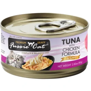 Outlet Fussie Cat Tuna with Chicken Formula in Gravy Cat Food (2.82 oz) - Pet Home | The Perfect Pet Supplies Shopping Experience Cats