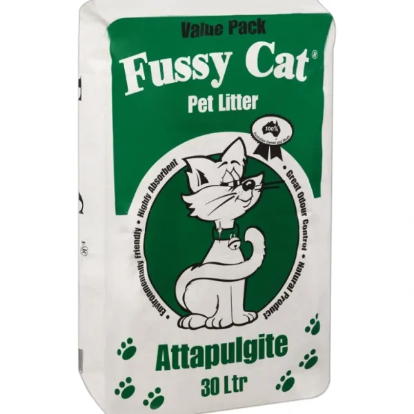 Hot Fussy Cat Attapulgite Cat Litter 30L 20kg - Pet Home | The Perfect Pet Supplies Shopping Experience Cats