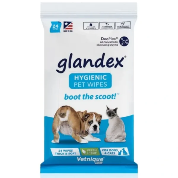 New Glandex Dog & Cat Anal Gland Wipes - Pet Home | The Perfect Pet Supplies Shopping Experience Cats