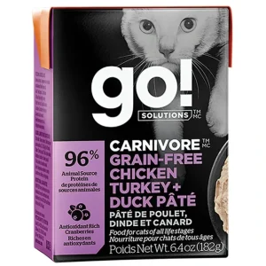 Flash Sale GO! SOLUTIONS, CARNIVORE Grain Free Chicken, Turkey + Duck Pâté for cats - Wet Cat Food - Pet Home | The Perfect Pet Supplies Shopping Experience Cats