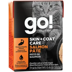 GO! SOLUTIONS, SKIN + COAT CARE Salmon Pâté for cats - Wet Cat Food - Pet Home | The Perfect Pet Supplies Shopping Experience
