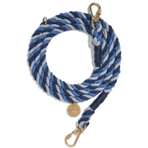 Best Gray, Blue, Navy Up-Cycled Rope Leash, Adjustable - Pet Home | The Perfect Pet Supplies Shopping Experience Dogs