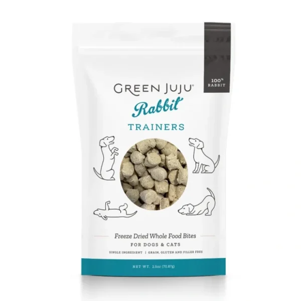 Best Green Juju Freeze-Dried Rabbit Trainers for Dogs & Cats (2.5 oz) - Pet Home | The Perfect Pet Supplies Shopping Experience Cats
